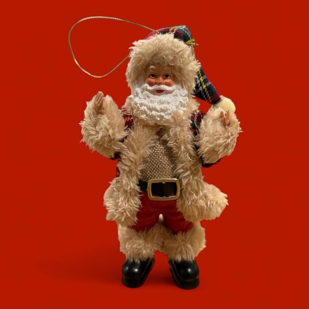 Festive Santa Claus Holiday Ornament